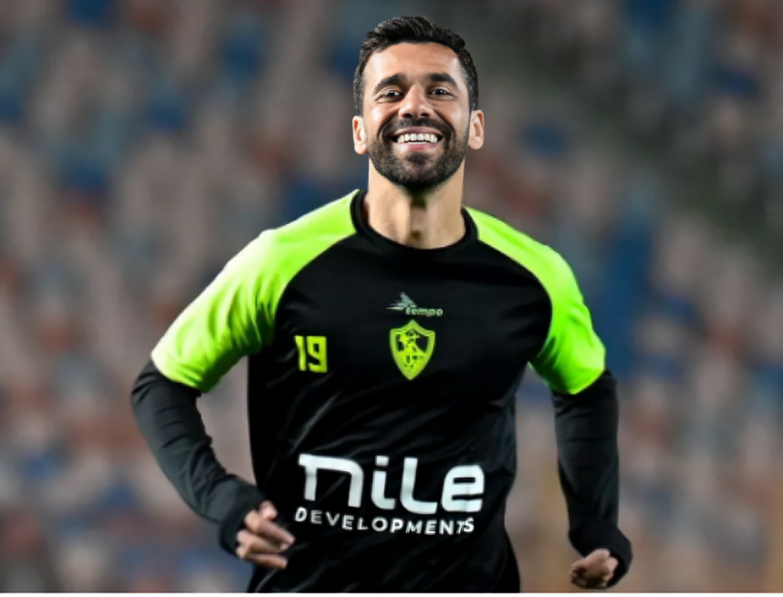 عبد الله السعيد بقميص الزمالك خلال إحدى مباريات الفريق