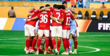 لقطة من مباراة الأهلي وبالميراس في نيوجيرسي ضمن البطولة الدولية الودية