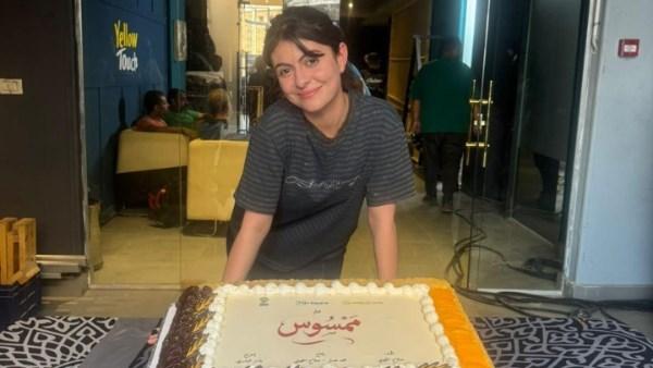 تارا عبود في فيلم الرعب ممسوس أثناء التصوير