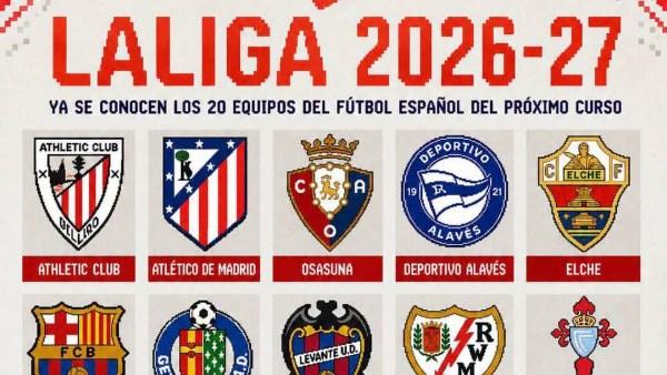 احتفال لاعبي مالاجا بالصعود إلى الدوري الإسباني لا ليجا 2026-2027 بعد الفوز على ألميريا