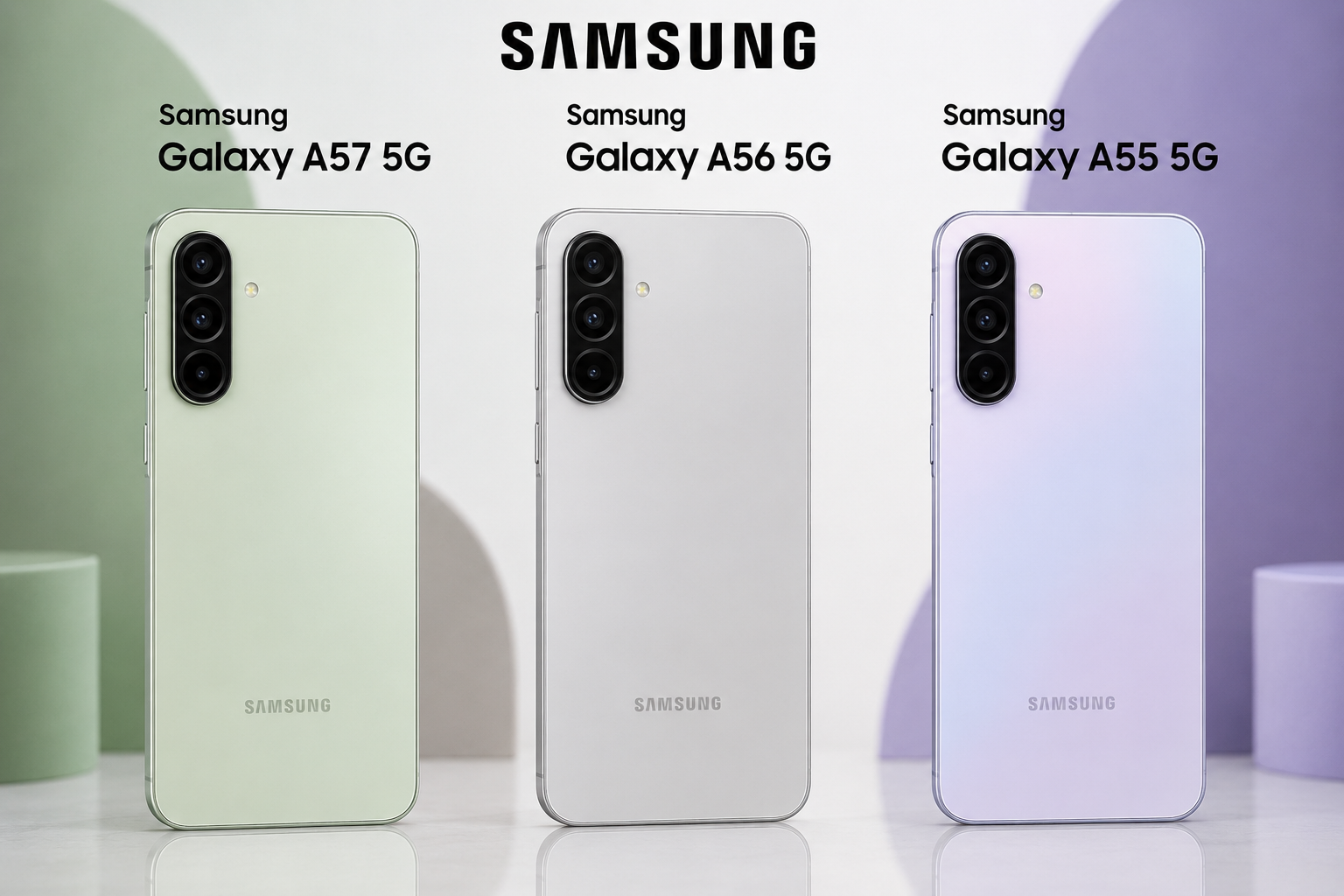 أفضل هواتف سامسونج 2026 | مقارنة Galaxy A57 vs A56 vs A55