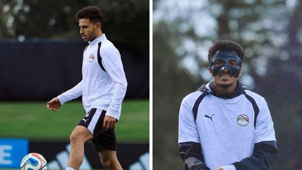 حسام عبد المجيد وحمدي فتحي في تدريبات منتخب مصر استعدادًا لمباراة أستراليا في كأس العالم 2026.