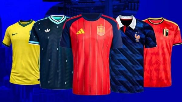 قمصان منتخبات كأس العالم 2026 المعروضة ضمن سوق عالمي ضخم تتنافس فيه شركات أديداس ونايكي وبوما