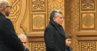 حضور الخطيب وحسن مصطفى عزاء شقيق خالد مرتجي