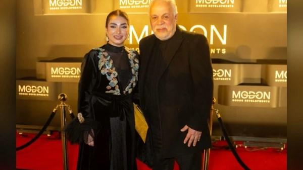 روجينا برفقة زوجها أشرف زكي في إطلالة رومانسية مع كواليس برنامج رامز ليفل الوحش