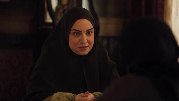 ريهام عبد الغفور في مشهد درامي من مسلسل "حكاية نرجس"
