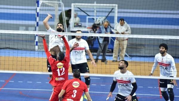 مباراة الزمالك والترسانة في كأس مصر للكرة الطائرة