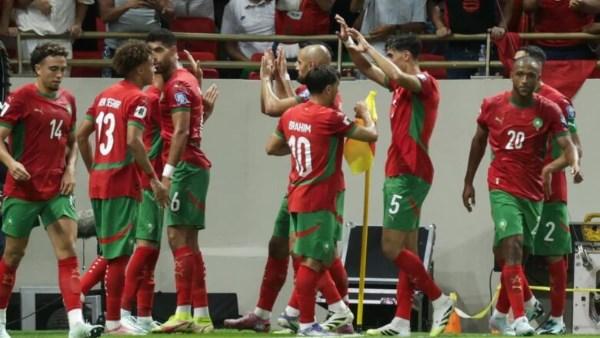 مدرب المغرب محمد وهبي خلال المؤتمر الصحفي لمعسكر مارس