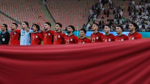 منتخب مصر يحتفل بالفوز على السعودية 🇪🇬