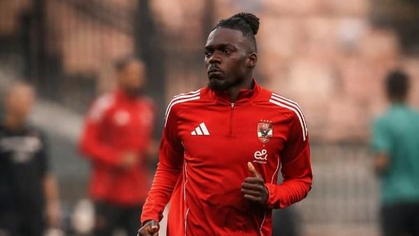 لاعب الأهلي كامويش خلال إحدى المباريات 
