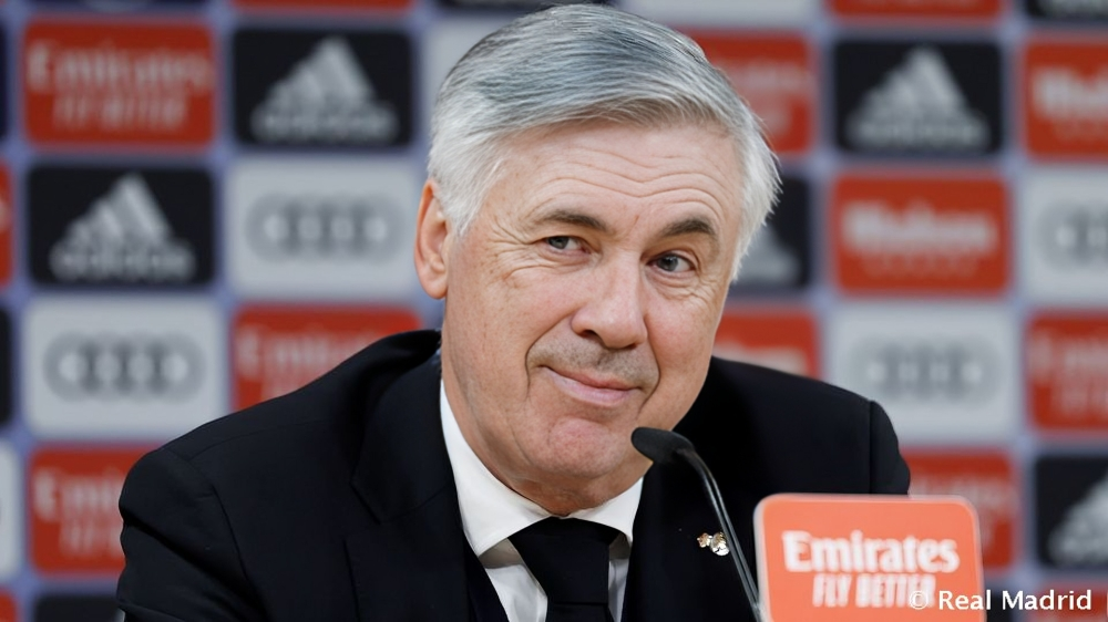 أنشيلوتي مع ريال مدريد.