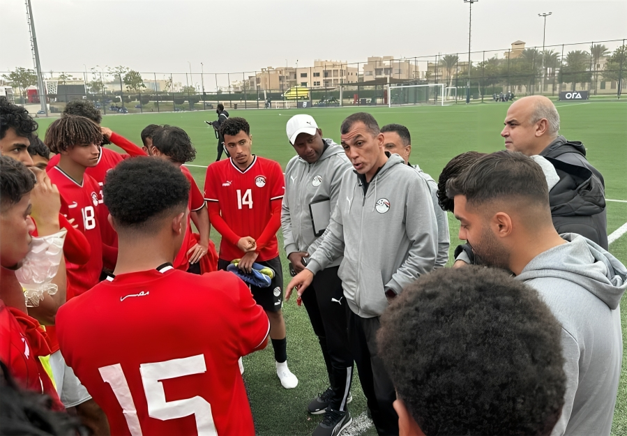 منتخب مصر تحت 20 سنة في تدريب.