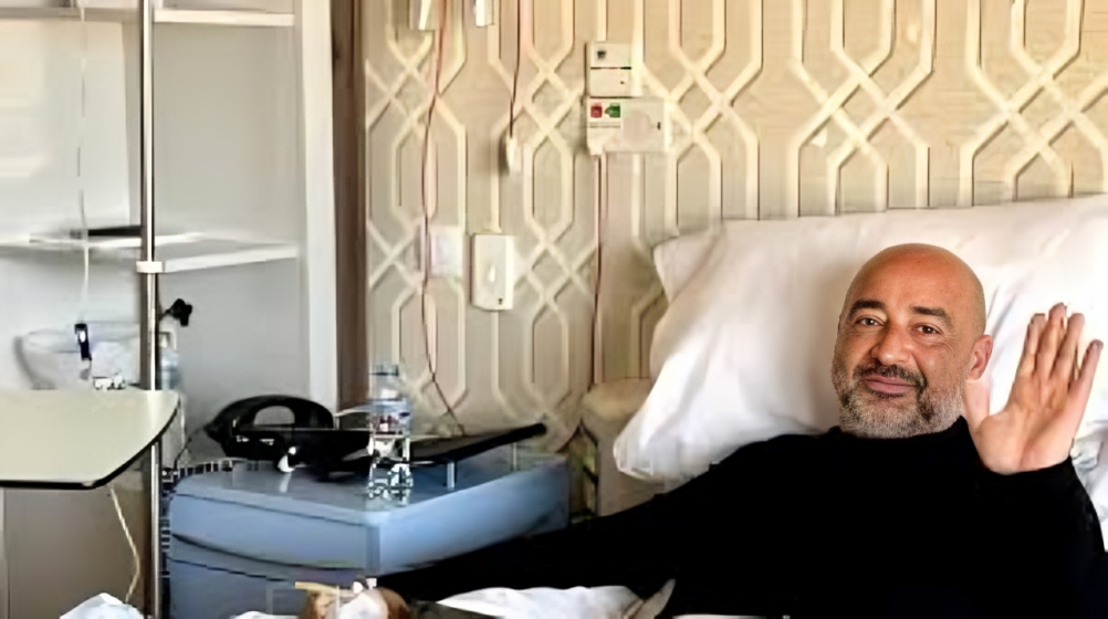 سعيد جميل خلال مرحلة التعافي بعد استئصال المرارة