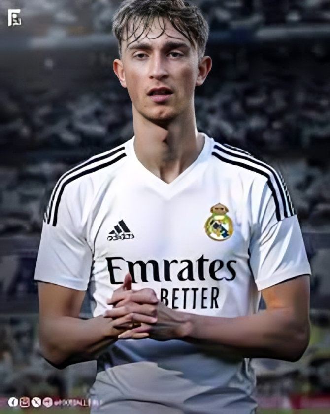 ديان هويسين في تدريبات ريال مدريد.