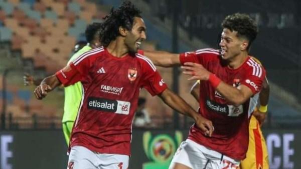 حسين الشحات يسجل هدف الأهلي الأول أمام إنبي في الدوري المصري