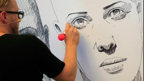 رسم وجوه الأشخاص