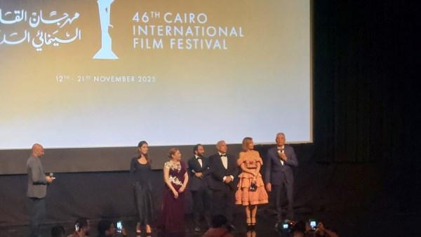 المخرج ياسر شفيعي خلال ندوة فيلم "شكوى 713317" في مهرجان القاهرة السينمائي الدولي