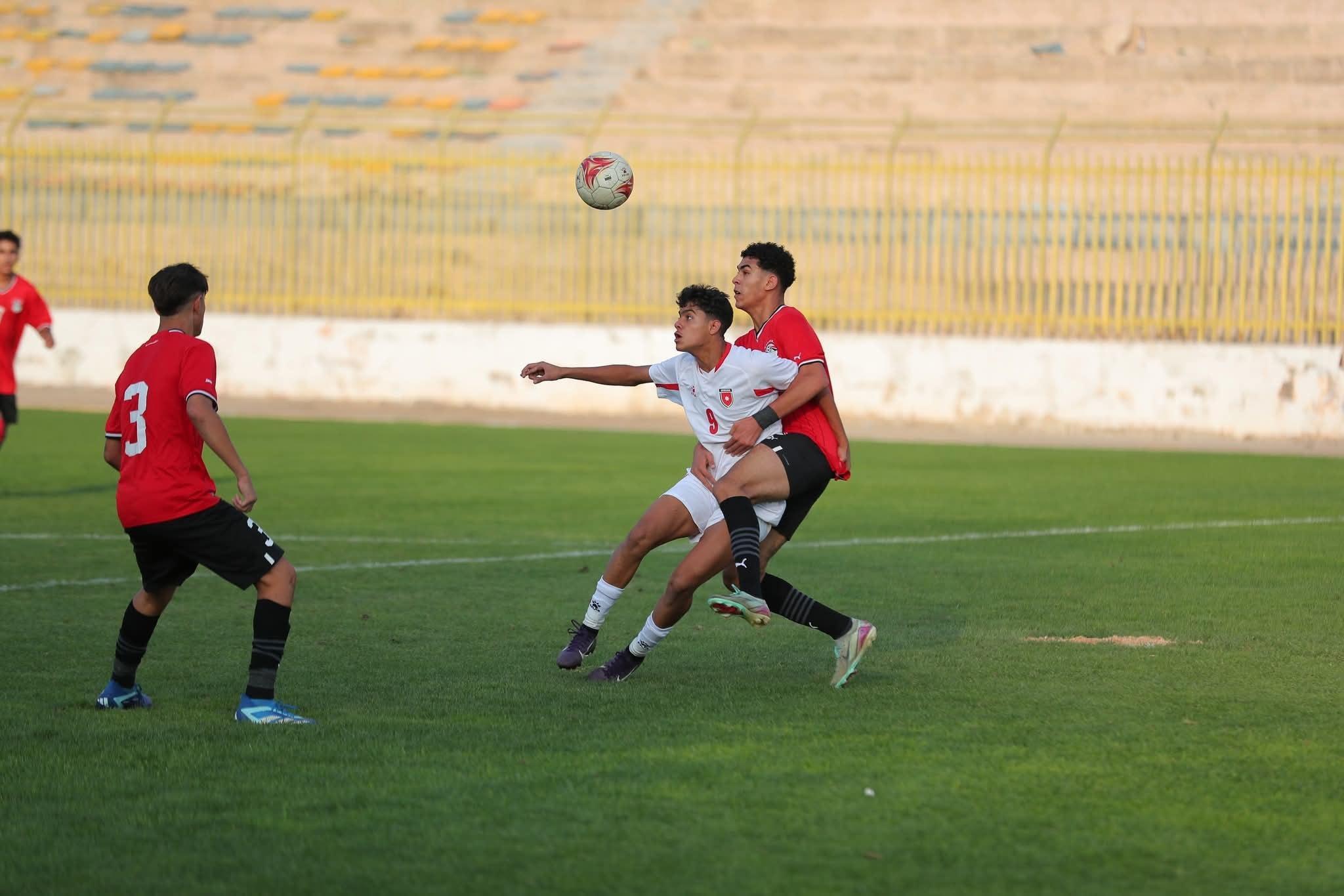 لقطة من مباراة ناشئي مصر 2009 أمام الأردن تحت الأمطار في عمان