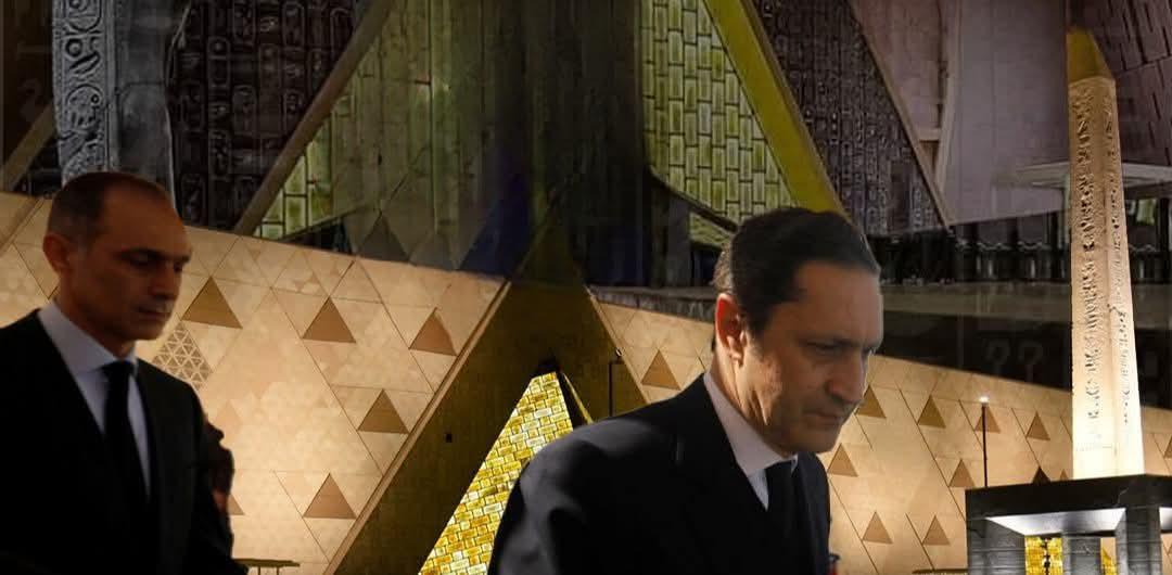 وصول علاء وجمال مبارك إلى المتحف المصري الكبير لحضور حفل الافتتاح