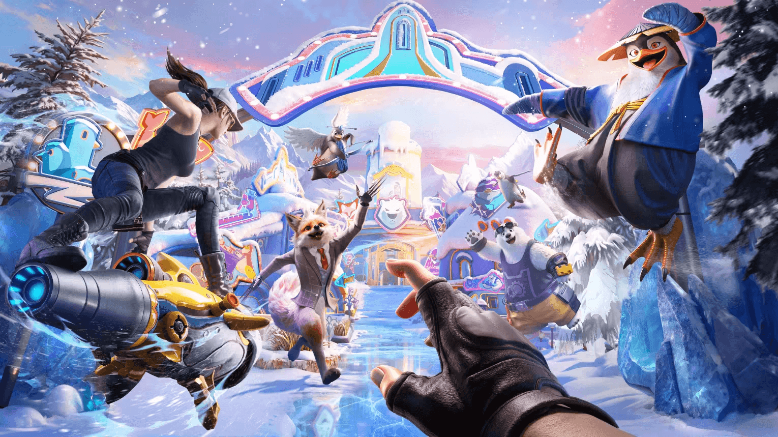 لقطة من PUBG Mobile تعرض خريطة مغطاة بالثلوج في تحديث الإصدار 4.1