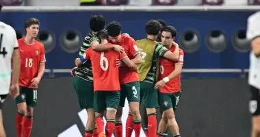 لاعبو منتخب البرتغال للناشئين يحتفلون بلقب كأس العالم تحت 17 عامًا