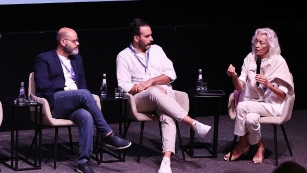 جلسة نقاشية حول دعم الإنتاج المشترك في مهرجان الدوحة السينمائي 2025.