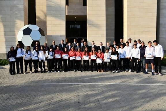 وزير الشباب والرياضة أشرف صبحي يكرم منتخب مصر للناشئين والناشئات في لعبة البادل بعد إنجازهم ببطولة العالم في إسبانيا