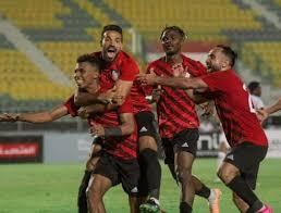 كريم طارق يحتفل بهدفه الثاني في شباك زد خلال مباراة طلائع الجيش بالدوري المصري
