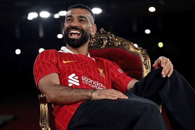 محمد صلاح يحتفل بأحد أهدافه أمام مانشستر يونايتد في الدوري الإنجليزي
