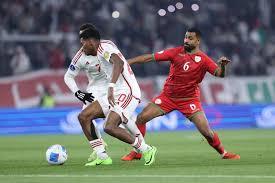 مباراة الإمارات ضد عمان في تصفيات كأس العالم 2026.
