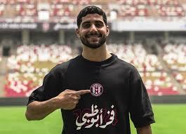 إبراهيم عادل بقميص منتخب مصر خلال إحدى مباريات تصفيات كأس العالم 2026.