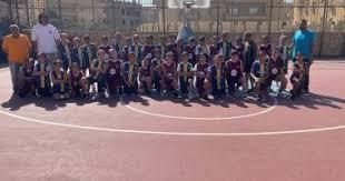 براعم نادي الجزيرة يحتفلن بالفوز على الأهلي في دوري كرة السلة مواليد 2016