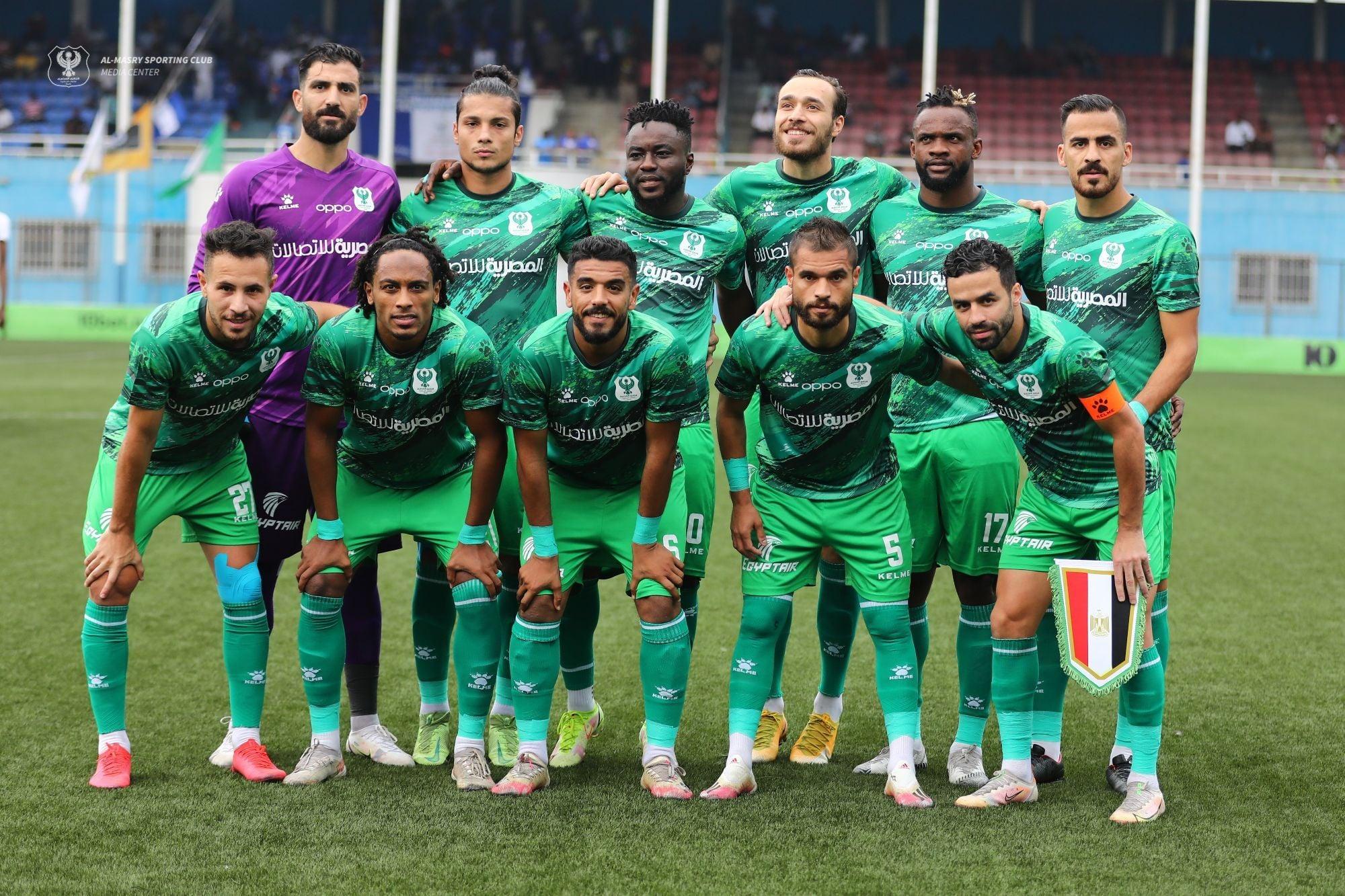 لاعبي المصري خلال الاستعداد لمواجهة الاتحاد الليبي في كأس الكونفدرالية الإفريقية