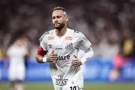 اللاعب نيمار جونيور خلال مباراة مع سانتوس البرازيلي.