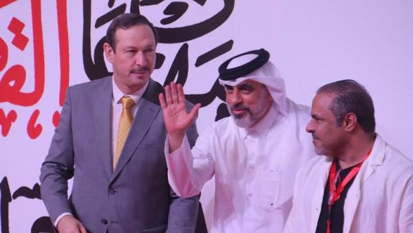 نجوم الفن وصناع المسرح على ريد كاربت حفل افتتاح مهرجان القاهرة الدولي للمسرح التجريبي في دورته الثالثة والثلاثين