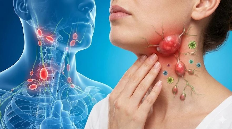 Lymph node tumors in the neck and lymph node surgery