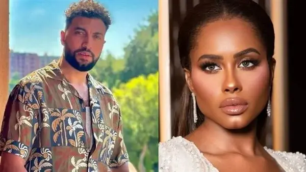 الفنانه داليا مبارك والشاعر عمرو المصري