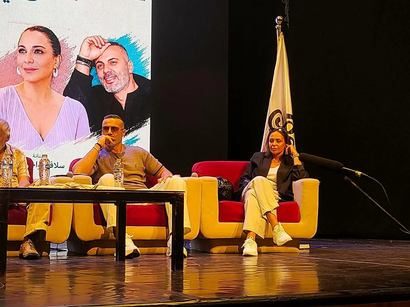 داليا البحيري خلال ندوة أهمية ذوي القدرات الخاصة في السينما والفن بملتقى أولادنا
