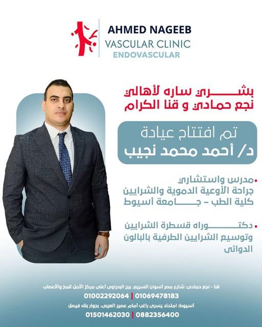 الدكتور أحمد محمد نجيب - استشاري جراحة الأوعية الدموية والشرايين بجامعة أسيوط